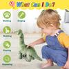 HCdoujoy Green Dinosaur Toys for Girls Walking Nodding, Roaring, Repeating What You Say, Touch & Button Control Eyes Turn Red Realistic Pet, Toy Gift for Kids Christmas Birthday Easter Toddlers view 2