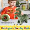 HCdoujoy Green Dinosaur Toys for Girls Walking Nodding, Roaring, Repeating What You Say, Touch & Button Control Eyes Turn Red Realistic Pet, Toy Gift for Kids Christmas Birthday Easter Toddlers view 3