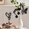 12PCS Music Note Centerpiece Sticks Music Concert Theme Baby Shower Decorations Music Themed Table Toppers for Birthday Wedding Anniversary Decoration Supplies Black Glitter view 3