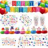 127Pcs Happy Birthday Party Supplies Decorations Set - Dot Design Disposable Tableware Kit with Plates, Napkins, Cups, Tablecloth, Banner, Balloons & Honeycomb Centerpieces for Boys Girls, Serves 24 view 1