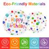 127Pcs Happy Birthday Party Supplies Decorations Set - Dot Design Disposable Tableware Kit with Plates, Napkins, Cups, Tablecloth, Banner, Balloons & Honeycomb Centerpieces for Boys Girls, Serves 24 view 4