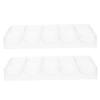 ORFOFE 2pcs Acrylic Poker Chip Holder Tray Multi-grid Poker Chip Storage Box Case for view 1