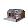 1/64 Diorama Old Factory Garage Model, LED Lighting Workshop Scene Display Case, Diecast Model Cars Parking Lot Building, American Diorama (Dilapidated Factory) view 3