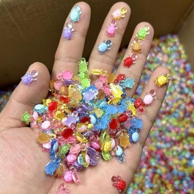 100 Pcs Colorful Resin Turtles for Crafts Dollhouse Miniatures,Mini Resin Turtles Toy,Mini Animals,for DIY Craft GardenLandscapeDollhousePotted Plants Decor