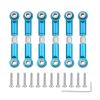 RC Upgrade Accessories for Wltoys for A949 for A959 for A969 for A979 for K929 1/18 RC Car 6PCS Metal Linkage Pull Rod Front/Rear Servo Link Tie Rod(Blue) view 1