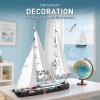 Mould King 10194 Boat Building Sets, MOC Ship Building Kits, Ocean Explorer Boat Model, Home Desk Decor, Collectible Building Toys for Adults/Teens 14+(893PCS) view 2