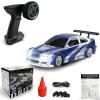 1/43 RC Drift Car, Mini Fast Small Remote Control Car with Gyroscope, 2.4GHz 4WD Full Proportional High Speed Micro Hobby RC Cars with Lights Racing Tires, Toy Model Gift for Adults Kids Boys Girls view 1