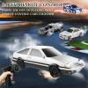 1/43 RC Drift Car, Mini Fast Small Remote Control Car with Gyroscope, 2.4GHz 4WD Full Proportional High Speed Micro Hobby RC Cars with Lights Racing Tires, Toy Model Gift for Adults Kids Boys Girls view 4