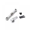 GFEJVDBI Metal Steering Gear Lever and Steering Gear Arm for Various RC Cars Compatible with Models 144010 144001 144002 124017 124016 124018 124019(White) view 1