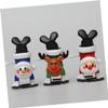 Anneome 3pcs Christmas Wind-up Toys Festive Clockwork Santa Reindeer and Snowman Xmas Party Goodie Bag Stuffers and Decorative Playthings for Holiday Fun view 2