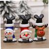 Anneome 3pcs Christmas Wind-up Toys Festive Clockwork Santa Reindeer and Snowman Xmas Party Goodie Bag Stuffers and Decorative Playthings for Holiday Fun view 3