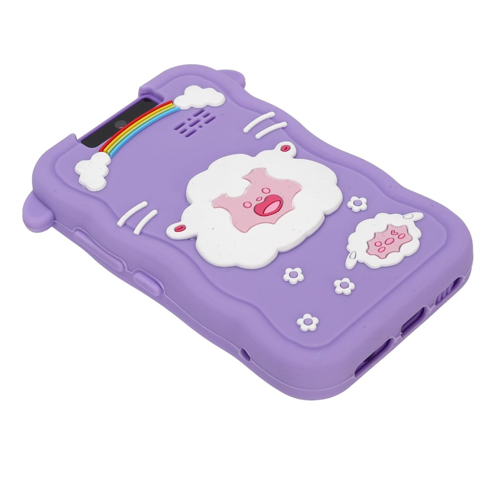 Cartoon Camera, 1080P 48MP Digital Video Camera Toy with 180 Reversible Lens, 2.8in Touchscreen, Music Player, Game Modes, Soft Silicone Cover