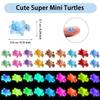 Tindobewan 100Pcs Super Mini Resin Turtles for Crafts Luminous Miniature Tiny Turtle for Fairy House Party Favors Micro Landscaping Decor(Little Turtles) view 2