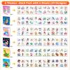 288 PCS Glow Temporary Tattoos for Kids, 12 Pack Party Favors with Luminous Tattoos & 24 Maze Games, Mixed Tattoo Styles for Boys and Girls, Kids Birthday Goodie Bag Stuffers view 2