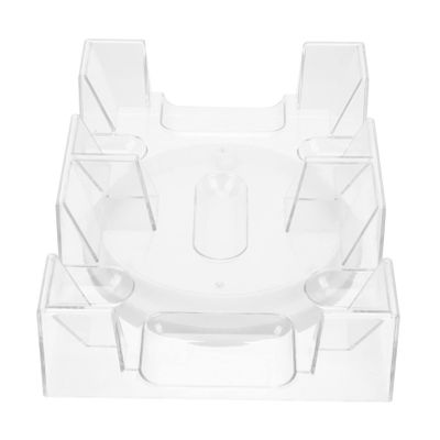 FELTECHELECTR Rotary Card Stand Plastic Deck Cards Holder Easy to Store and Organize