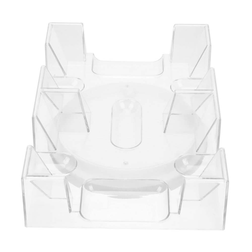 FELTECHELECTR Rotary Card Stand Plastic Deck Cards Holder Easy to Store and Organize