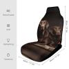 HETVBNS Breathable Car Seat Cover Brown Labrador Retriever Car Front Seat Protector with Elastic Band Edge Auto Seats Cushions Cars Interior Accessories Fit SUV Sedan Van Truck 1PCS view 2