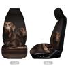 HETVBNS Breathable Car Seat Cover Brown Labrador Retriever Car Front Seat Protector with Elastic Band Edge Auto Seats Cushions Cars Interior Accessories Fit SUV Sedan Van Truck 1PCS view 3
