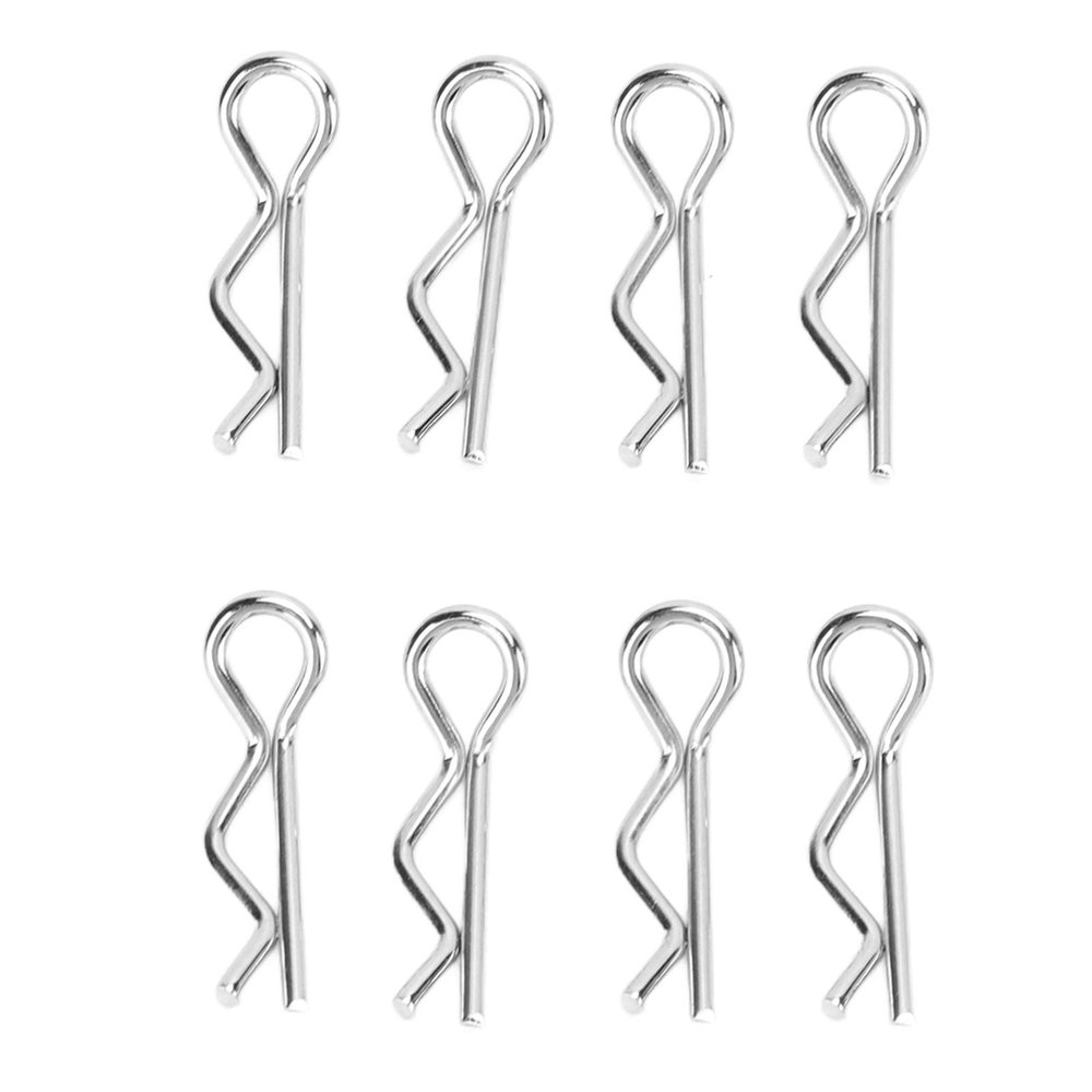 8Pcs RC Body Clips Pins Stainless Steel Firm Fix Replacement Accessories for 1/12 1/14 Scale Remote Control Car Universal