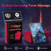 200 Pack Card Sleeves, Matte Dual Trading Card Sleeves with Opaque Back & Smooth Shuffle, Tear Resistant Card Protectors for MTG, TCG and Game Cards (Angry Red) view 4