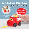 ALASOU 24 PCS Soft Rubber Car Toys with Playmat/Storage Bag for Infant and Toddlers view 3