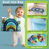 ALASOU 24 PCS Soft Rubber Car Toys with Playmat/Storage Bag for Infant and Toddlers view 4