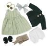 BlissfulPixie 12 inch Clothing Set Handmade Waldorf Doll Clothes with Beautiful Box for Girl Birthday Present-Ivory's Clothes Accessories view 1