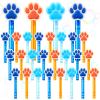36 Pcs Dog Paw Bubble Wands Bulk Blue Orange Mini Paw Print Bubble Blowers for Paws Themed Party Favors Birthday Party Goodie Bag Stuffers Prizes Gifts Summer Outdoor view 1