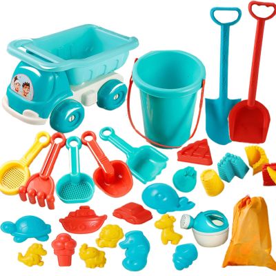 Beach Toys, Beach Toys | Summer Toys 29 Pieces, Storage, Shovels, Watering Can, Portable Bucket, Rake, Molds for Kids 3