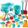 Beach Toys, Beach Toys | Summer Toys 29 Pieces, Storage, Shovels, Watering Can, Portable Bucket, Rake, Molds for Kids 3 view 1
