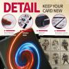 1080 Pockets Card Binder 9 Pocket, Trading Card Binder with 60 Page Removable Sleeves, Zipper Card Book Album Holder[PROTECTIVE][PLEASANT TOUCH SURFACE] Lightning Ring view 3
