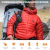 Wishouse Walkie Talkies for Kids Adults - Long Range Rechargeable 2 Way Radios,Gift,Hiking Accessories Camping Gear with Lamp,SOS Siren,NOAA Weather Alert,VOX,Easy to Use 2 Pack view 2
