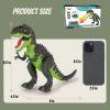 Unimoly Electric Walking T-Rex Dinosaur Toys for Kids 3-5, Realistic Roars & Flame Light Dinosaur Gifts for Boys Girls Toddlers Ages 3 4 5 6 7 view 4