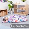 Primlect Thick Toddler Nap Mat with Removable Pillow and Minky Blanket, 45" x 35" Sleeping Bag, Fits Kids 2436 inch, Washable, Portable for Daycare, Boys and Girls (Dinosaur) view 3