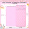 Oudain Nap Mat for Preschool Toddler Nap Mat with Removable Pillow and Blanket 55'' x 29'' Extra Large Sleeping Bag Roll up Kid Slumber Bag for Boy Girl for Kindergarten Daycare Camp(Pink,Princess) view 2