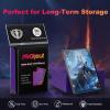 200 Pack Card Sleeves, Matte Dual Trading Card Sleeves with Opaque Back & Smooth Shuffle, Tear Resistant Card Protectors for MTG, TCG and Game Cards (Metallic Purple) view 4