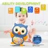 Nidavfa Baby Piano Keyboard Toys 12-18 Month Early Learning Light Up Music Toys Infant Gifts for 1 Year Old Boys Girls (Owl) view 2