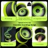 MAGICYOYO V13 DEEPSPIN Bi-Material Yoyo for Kids 8-12 and Adults, Dual Purpose Professional Yoyo for All Skill Levels, Trick Yo yo with 12 Yo-yo Strings, Finger Brace, Bearing Kit-Black+Yellow Rings view 3