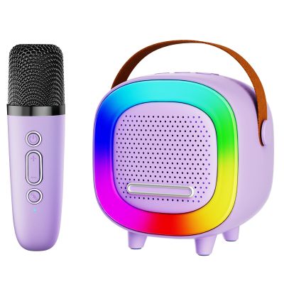 Mini Karaoke Machine Speaker for Kids Adults, Portable Bluetooth with 1 Wireless Microphones, Children's Day Birthday Gift Ideas for Toys for Teens Boys and Girls Aged 4, 5, 6, 7, 8, 9, 10, 11, 12+