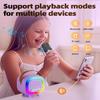 Mini Karaoke Machine Speaker for Kids Adults, Portable Bluetooth with 1 Wireless Microphones, Children's Day Birthday Gift Ideas for Toys for Teens Boys and Girls Aged 4, 5, 6, 7, 8, 9, 10, 11, 12+ view 4