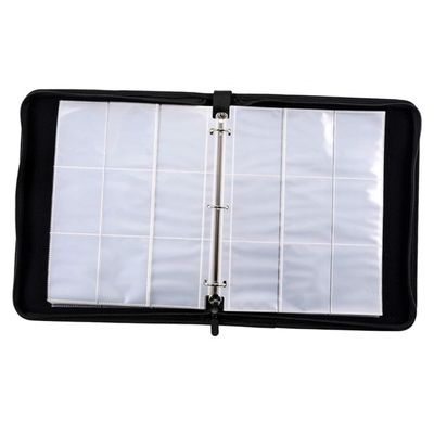 MAJORMENCH Card Storage Album for Game Cards Collector Book Transparent Sleeves Pu and Material Safe and for Organizing and Items