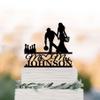 Egeshangb Bowling Wedding Cake Toppers Mr and Mrs Cake Topper,Custom Name Sports Golf Cake Insert Hockey Theme for Proposal Engagement Marriage Anniversary Bridal Shower. view 1