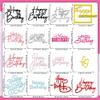 15 PCS Happy Birthday Cake Toppers Acrylic Mirror Inserts for Cakes Cupcakes Desserts 15 Styles 8 Colors view 2