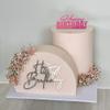 15 PCS Happy Birthday Cake Toppers Acrylic Mirror Inserts for Cakes Cupcakes Desserts 15 Styles 8 Colors view 4
