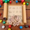 10Pcs 20mm Wooden D6 Dice, Board Games Round Corner 6 Sided Dice Creative Wooden Crafts Entertainment Toy for Adults Clever Fashion Standard Game Dice view 3