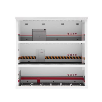 3-Tier Car Model Display Cabinet, 1:64 Scale Car Model PVC Display Case with LED Lights for Home Decor Toy Storage, No Assembly Needed, 11.81*4.52*11.81in