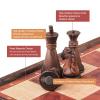 Magnetic Travel Chess Set - Folding Chess Board with Storage Box, Portable Wooden Style Chess Game Set for Adults & Kids, 5.11 Inch Compact Size for Car Backpack view 3