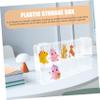Sosoport Doll Organizer Acrylic Display Rack Plastic Storage Box for Figures Stand for Models and Display Accessory for Collectibles view 3