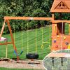 2400 lb Capacity Heavy Duty Swing Hangers Screws Bolts for Wooden Sets Playground Porch Patio Yoga Seat Trapeze Indoor Outdoor & Hanging Snap Hooks Black of 2 view 3