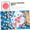 ibasenice 100Pcs Seamless Frosted Plastic Balls for Game Props Raffle Drawings and Party Activities for Fun and Entertainment view 3
